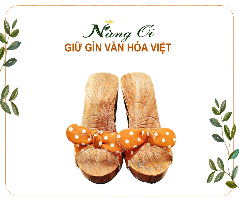 guốc gỗ hai giọt nước